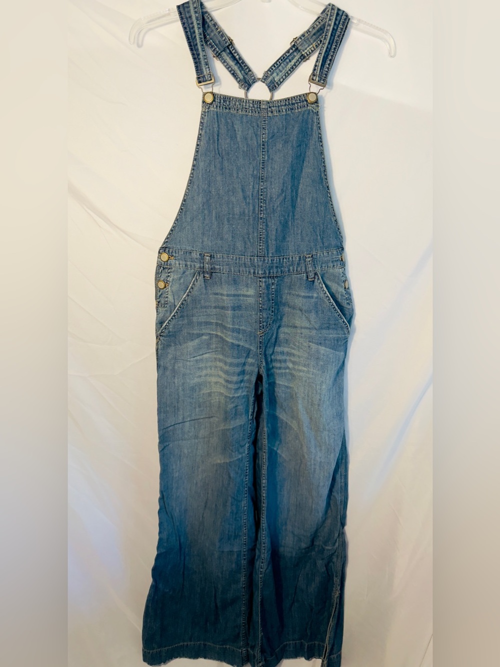 Free People Wide Leg Overalls